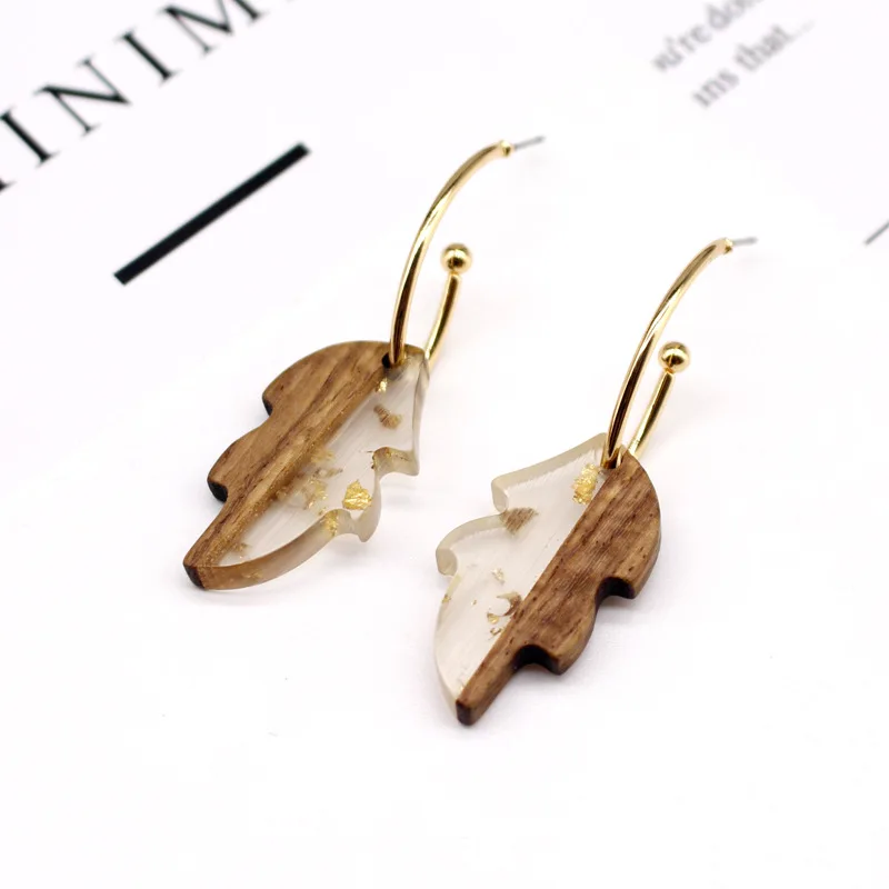 New Design Korea Handmade Leaf Wooden Earrings Women Jewelry Bohemian Natural Wood Acrylic Earring Gifts Pendant
New Design Korea Handmade Leaf Wooden Earrings Women Jewelry Bohemian Natural Wood Acrylic Earring Gifts Pendant