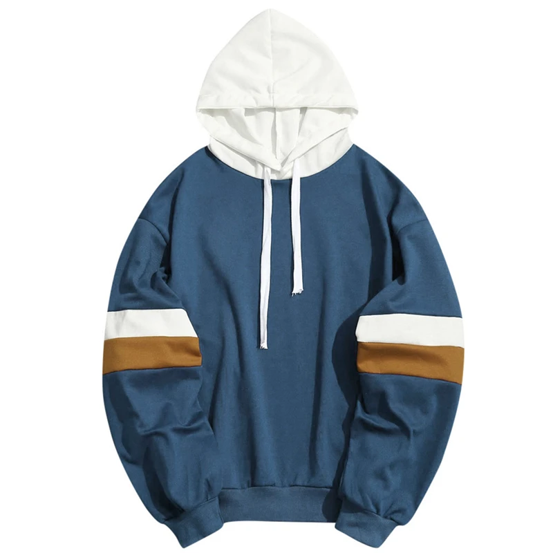 Autumn Men Hoodies Hooded Patchwork Loose Outwear Casual Long Sleeves Fashion Sweatshirt Striped Printed Male Coats
Autumn Men Hoodies Hooded Patchwork Loose Outwear Casual Long Sleeves Fashion Sweatshirt Striped Printed Male Coats