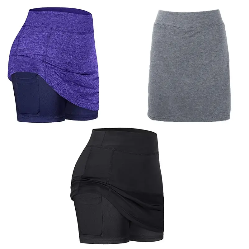 Women 2-In-1 Active Tennis Skirts Inner Mesh Shorts Leggings with Pocket Stitching Elastic Sports Fitness Golf Skorts S-2XL
Women 2-In-1 Active Tennis Skirts Inner Mesh Shorts Leggings with Pocket Stitching Elastic Sports Fitness Golf Skorts S-2XL