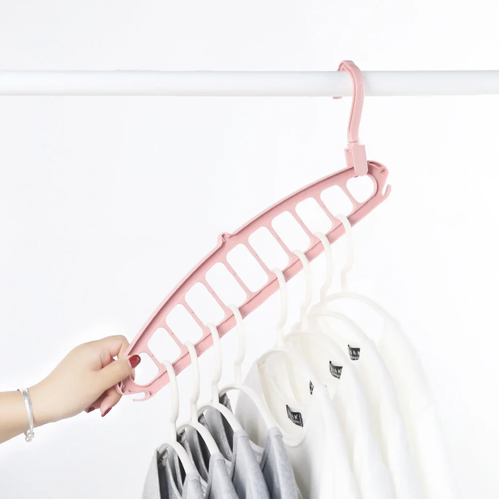 11 Holes Clothes Hanger Organizer Rotatable Windproof Drying Racks Plastic Folding Wardrobe Storage Rack Hangers
11 Holes Clothes Hanger Organizer Rotatable Windproof Drying Racks Plastic Folding Wardrobe Storage Rack Hangers