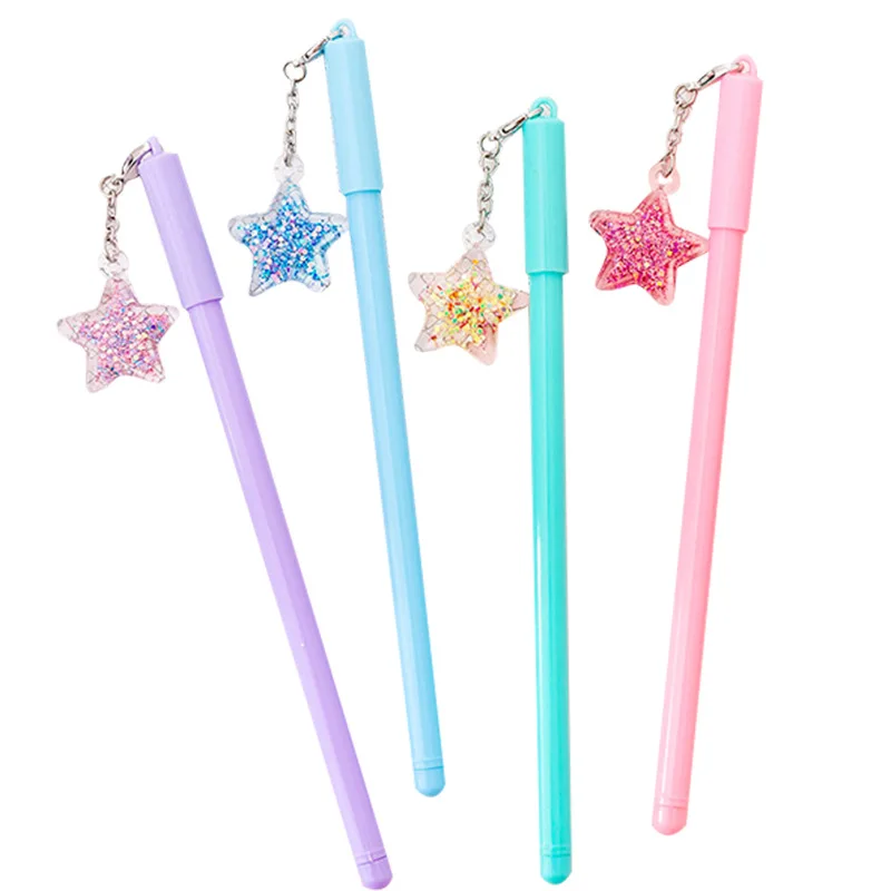 32 pcs/lot Star Pendant Gel Pens Cute 0.38 mm Black Ink Signature Pen School writing Supplies Stationery Promotional gift
32 pcs/lot Star Pendant Gel Pens Cute 0.38 mm Black Ink Signature Pen School writing Supplies Stationery Promotional gift