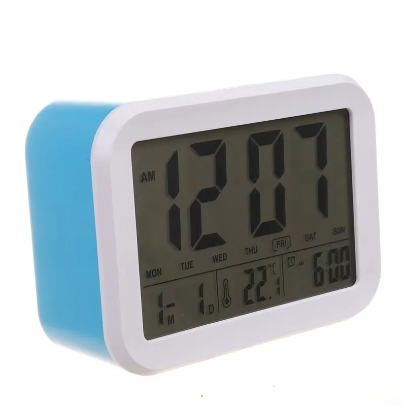 Big deal Digital Alarm Clock Talking with 3 Alarms 7 Sounds Optional Weekday Intelligent Noctilucent & Snooze Funct | Дом и сад