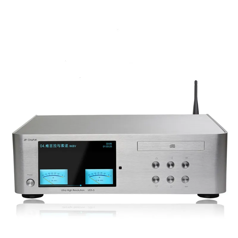 R-089 JF UDS-5 Digital Audio Player HIFI CD Player DSD ES9018 WIFI DLAN Airplay Androil/ISO/Window PC System
R-089 JF UDS-5 Digital Audio Player HIFI CD Player DSD ES9018 WIFI DLAN Airplay Androil/ISO/Window PC System