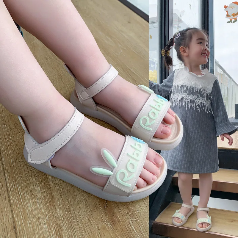 2021 Summer Girls Sandals Cartoon Rabbit Children Beach Sandals Outdoor Sport Soft Bottom Non-slip Kids Casual Sandals
2021 Summer Girls Sandals Cartoon Rabbit Children Beach Sandals Outdoor Sport Soft Bottom Non-slip Kids Casual Sandals