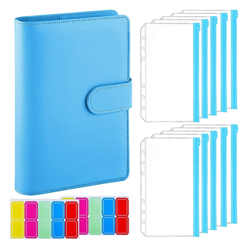 13Pcs A6 PU Leather Notebook Budget Binder Set, with 10 Binder Pockets, 6-Ring Budget Binder Cover, Card Storage
13Pcs A6 PU Leather Notebook Budget Binder Set, with 10 Binder Pockets, 6-Ring Budget Binder Cover, Card Storage
