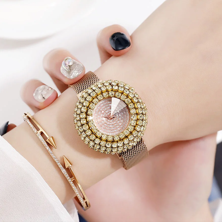 Full Crystal Dial Women Watch Big Diamond Ladies Purple Bracelet Wrist Watches Magnet Steel Strap Female Luxury Rhinestone Clock
Full Crystal Dial Women Watch Big Diamond Ladies Purple Bracelet Wrist Watches Magnet Steel Strap Female Luxury Rhinestone Clock
