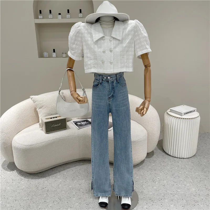 Women's clothing Spring Summer 2021 Fashion New Design Short Bubble Sleeve lapel Shirt Top
Women's clothing Spring Summer 2021 Fashion New Design Short Bubble Sleeve lapel Shirt Top