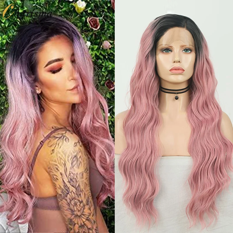 Charisma Synthetic Lace Front Wig Long Wavy Hair Ombre Pink Wigs for Women Heat Resistant Fiber Natural Hairline Wigs Cosplay
Charisma Synthetic Lace Front Wig Long Wavy Hair Ombre Pink Wigs for Women Heat Resistant Fiber Natural Hairline Wigs Cosplay