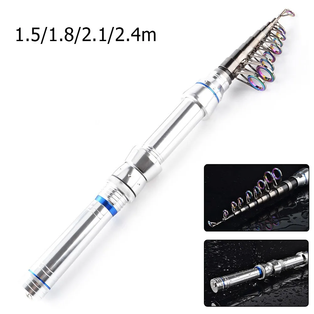 Ultralight Spinning Fishing Rod 1.5m 1.8m 2.1m 2.4m Professional Telescopic Fishing Pole Travel Lure Rod Tackle Accessories
Ultralight Spinning Fishing Rod 1.5m 1.8m 2.1m 2.4m Professional Telescopic Fishing Pole Travel Lure Rod Tackle Accessories