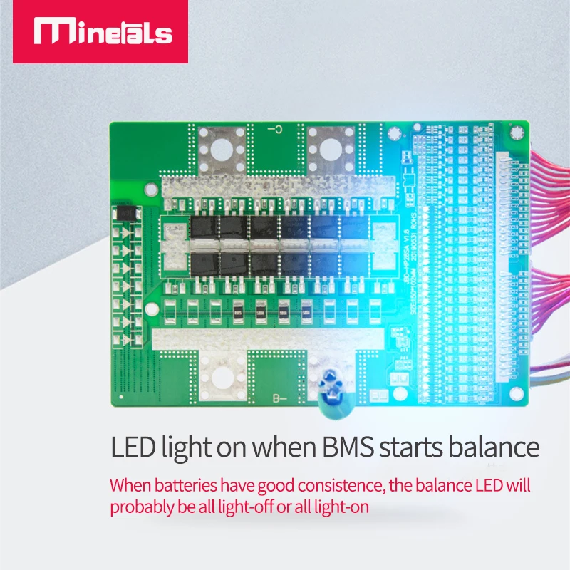 16S BMS PCM 60V/48V LFP4 battery pack with balance 60A 80A 100A function short circuit protection lithium e |
