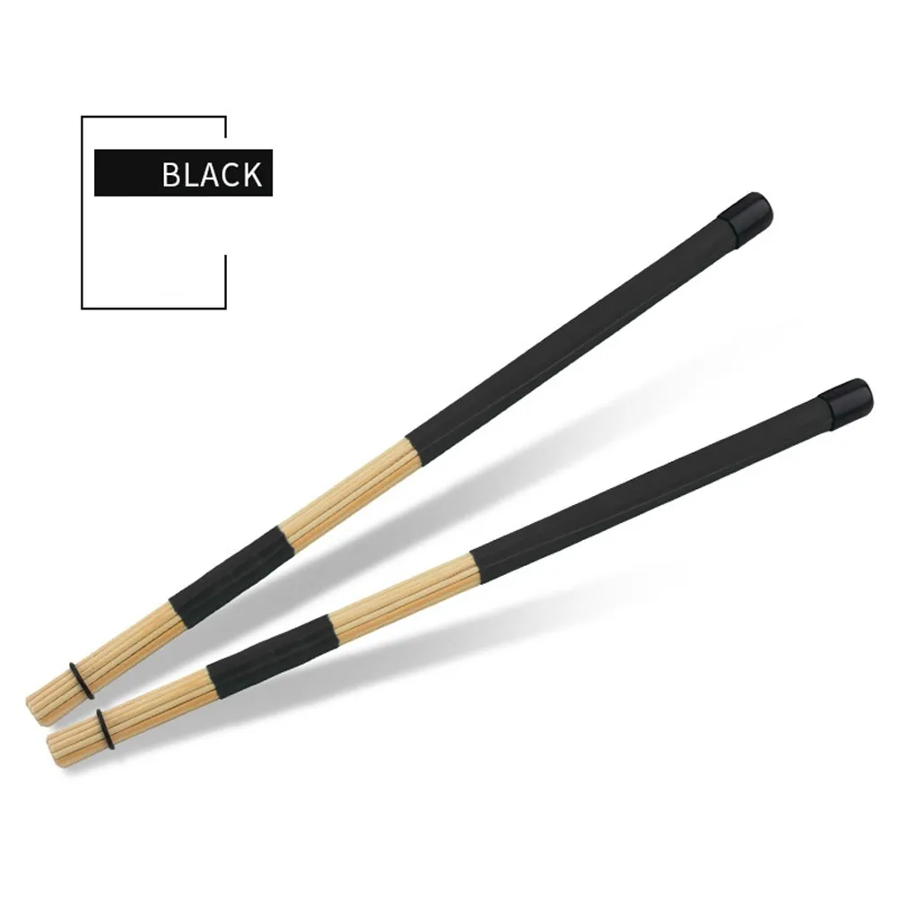 

1 Pair 40cm Drum Brushes Sticks 15.7in Professional Drum Brushes Bamboo Jazz Folk Drums Sticks Accessories 19 Dowels