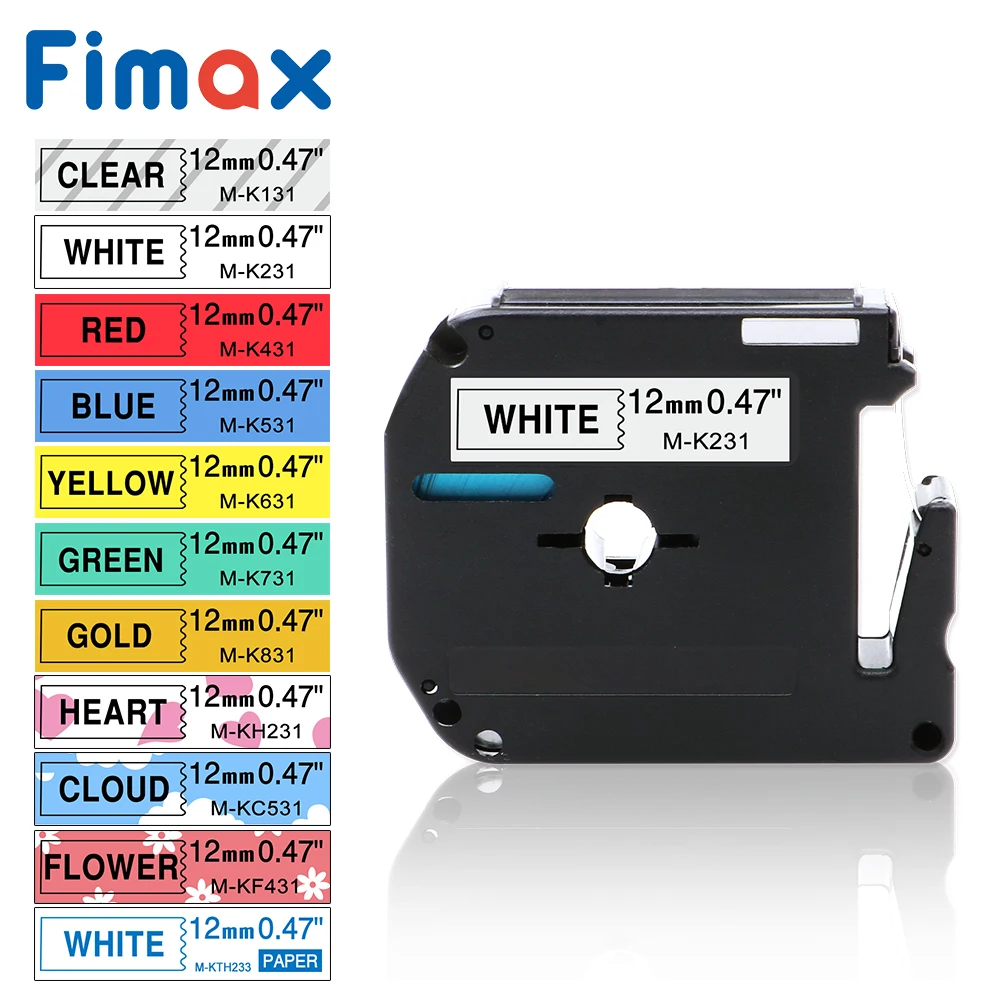Fimax M K231 MK231 K 231 Совместимость для Brother P touch Тип запечатанных лент K131 MK 221 брат