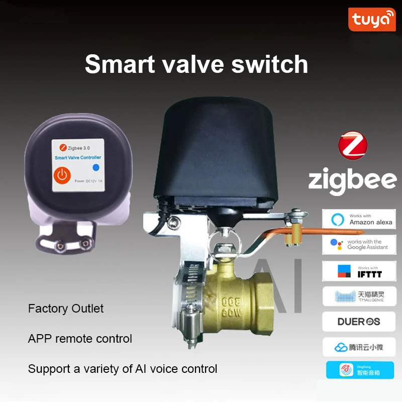 Регулятор водяного газа ZigBee, wi-fi переключатель с голосовым управлением через приложение TUYA Smart Life, для Alexa Google Home
Регулятор водяного газа ZigBee, wi-fi переключатель с голосовым управлением через приложение TUYA Smart Life, для Alexa Google Home