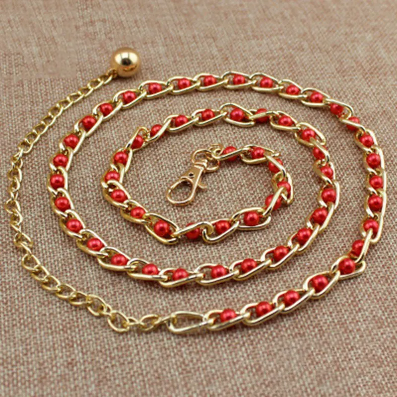 Fashion Imitation Pearl Beads Thin Waist Chain Belt Women Waistband Strap Dress Accessories 3 Colors
Fashion Imitation Pearl Beads Thin Waist Chain Belt Women Waistband Strap Dress Accessories 3 Colors