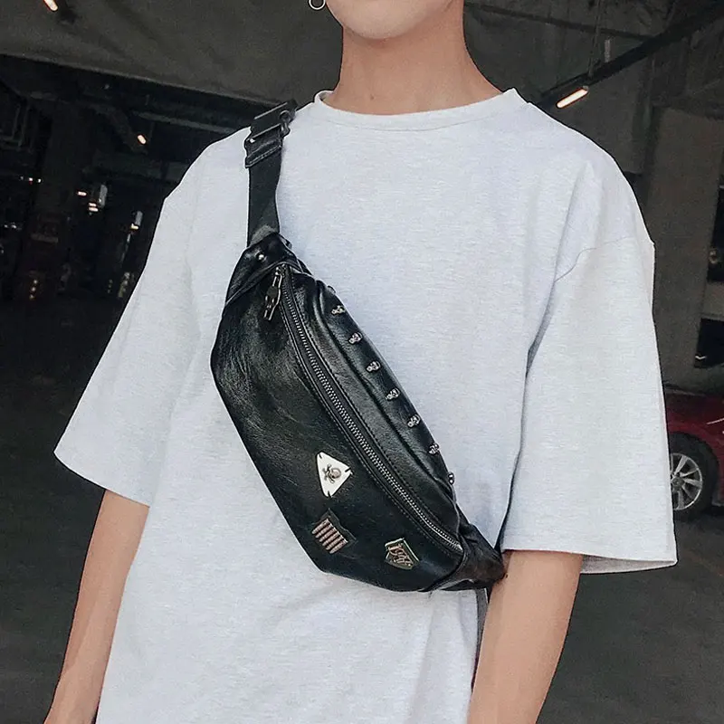 YoReAi Waist Bag 2021New High-end Brand PU Leather Men's Belt Bags Travel Handy Fanny Pack Male Tide Skull Rivet Waist Packs
YoReAi Waist Bag 2021New High-end Brand PU Leather Men's Belt Bags Travel Handy Fanny Pack Male Tide Skull Rivet Waist Packs
