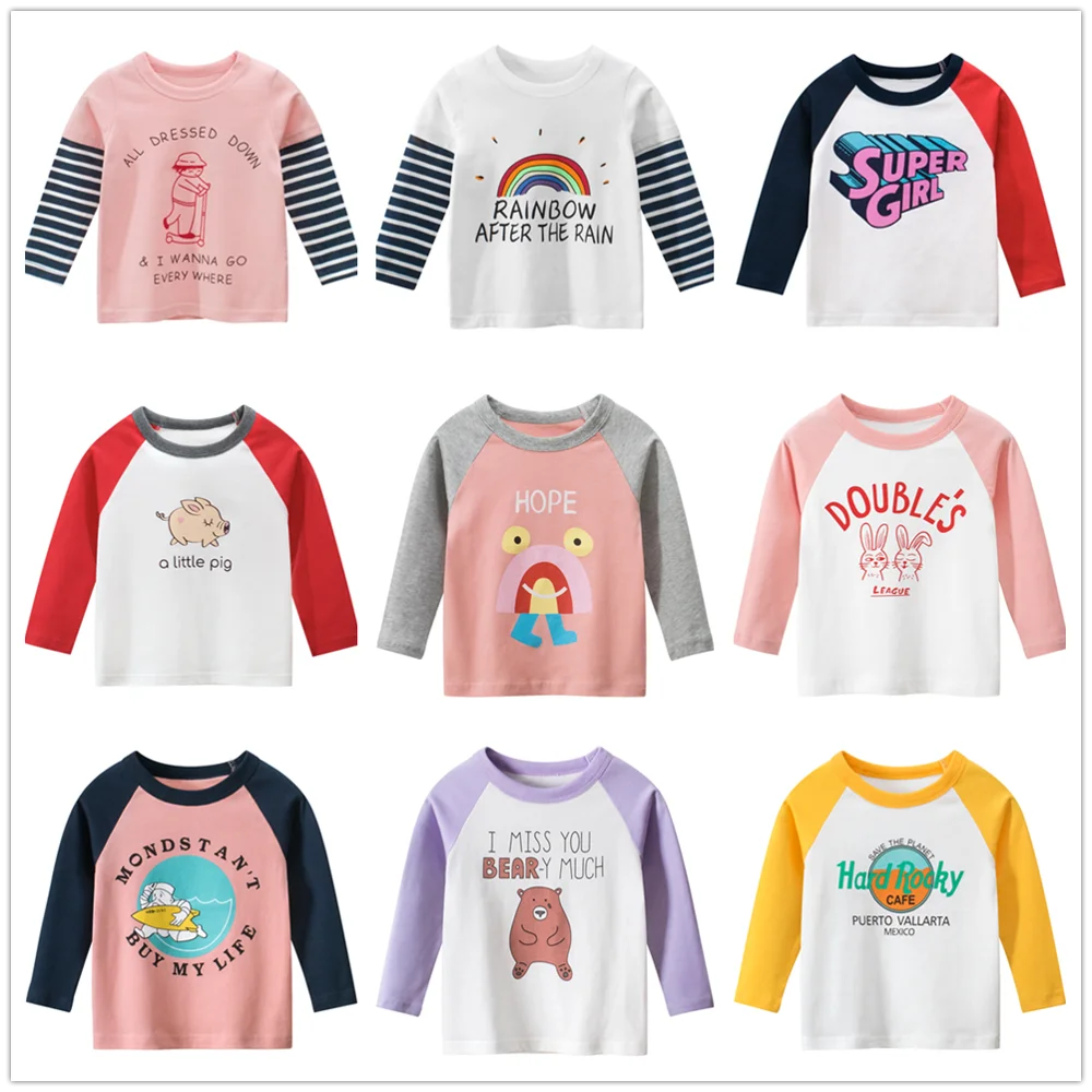 Baby Girls T-shirts 100% Cotton 1 to 9 Years Lovely Cartoon Letter Long Sleeve Tops Kids Girls Bottoming Shirts Kids Tee Clothes
Baby Girls T-shirts 100% Cotton 1 to 9 Years Lovely Cartoon Letter Long Sleeve Tops Kids Girls Bottoming Shirts Kids Tee Clothes