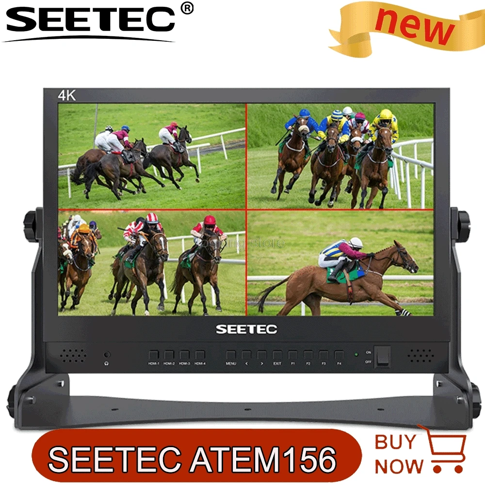 SEETEC ATEM156 15.6 Inch Live Streaming Broadcast Director Monitor with 4 HDMI-compatible Input Output Quad Split Display
SEETEC ATEM156 15.6 Inch Live Streaming Broadcast Director Monitor with 4 HDMI-compatible Input Output Quad Split Display