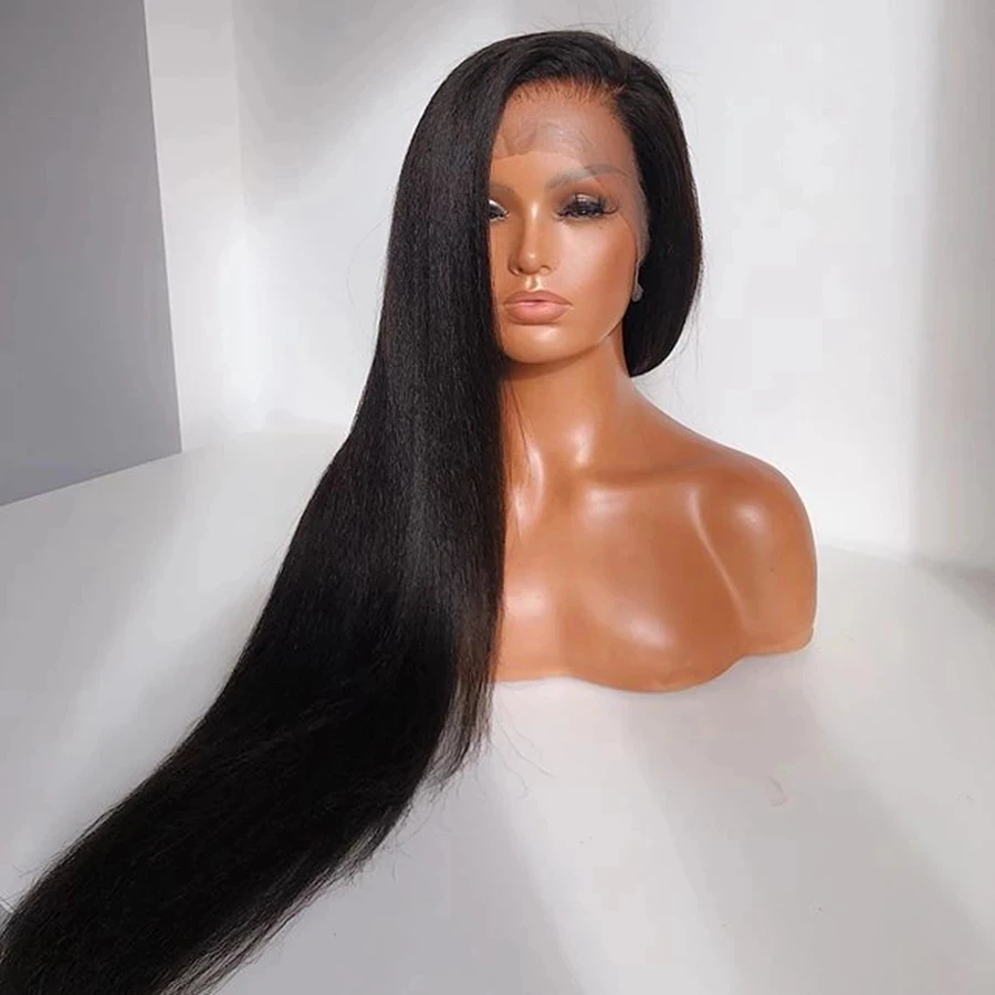 180% Natural Black Yaki Straight Synthetic Hair Lace Front Wigs for Woman With Babyhair Soft Heat Resistant Fiber Daily Wigs
180% Natural Black Yaki Straight Synthetic Hair Lace Front Wigs for Woman With Babyhair Soft Heat Resistant Fiber Daily Wigs