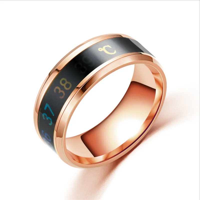 Creative Simple Men's Women's Valentine's Day Holiday Party Gift Couple Jewelry Fashion Smart Thermometer Ring Wholesale
Creative Simple Men's Women's Valentine's Day Holiday Party Gift Couple Jewelry Fashion Smart Thermometer Ring Wholesale