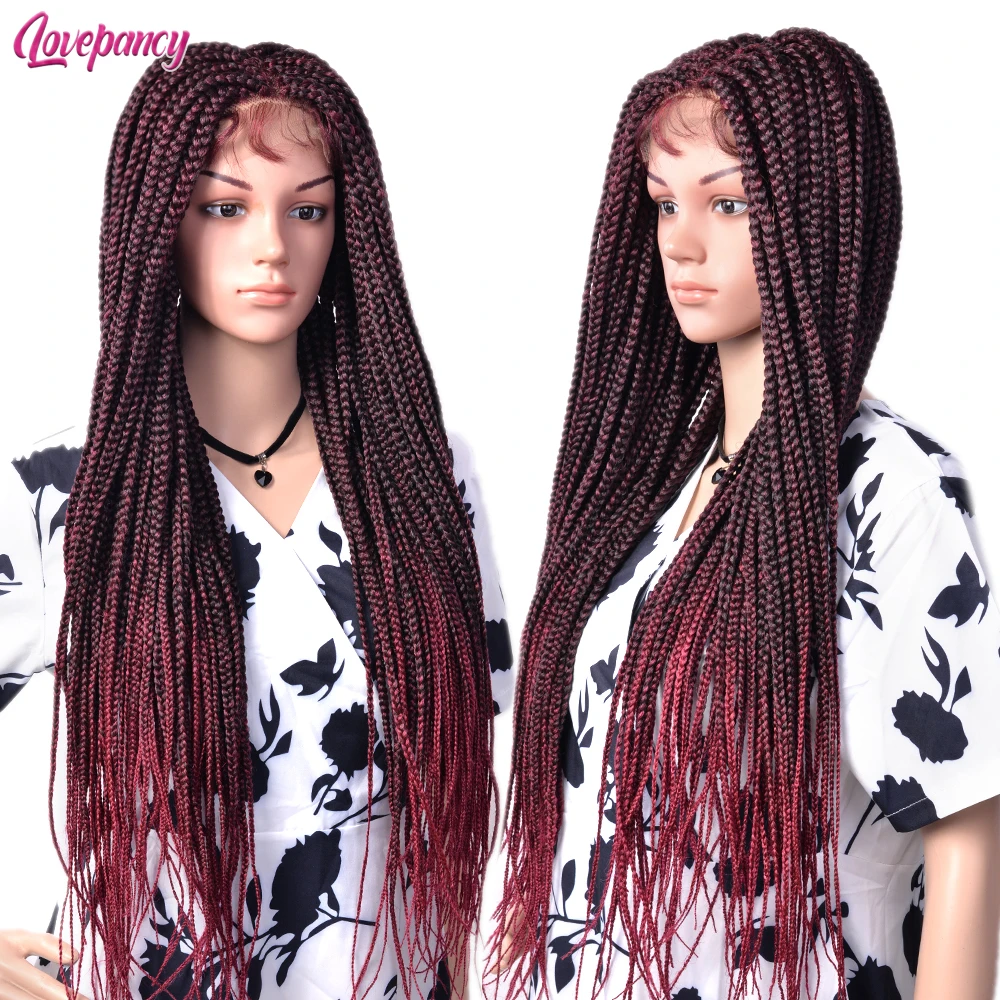 Ombre Synthetic Lace Front Wig 4×4 Hair Box Braids Wig For Women Heat Resistant 28 Inch Long Fake Scalp Braiding Hair Cosplay
Ombre Synthetic Lace Front Wig 4×4 Hair Box Braids Wig For Women Heat Resistant 28 Inch Long Fake Scalp Braiding Hair Cosplay
