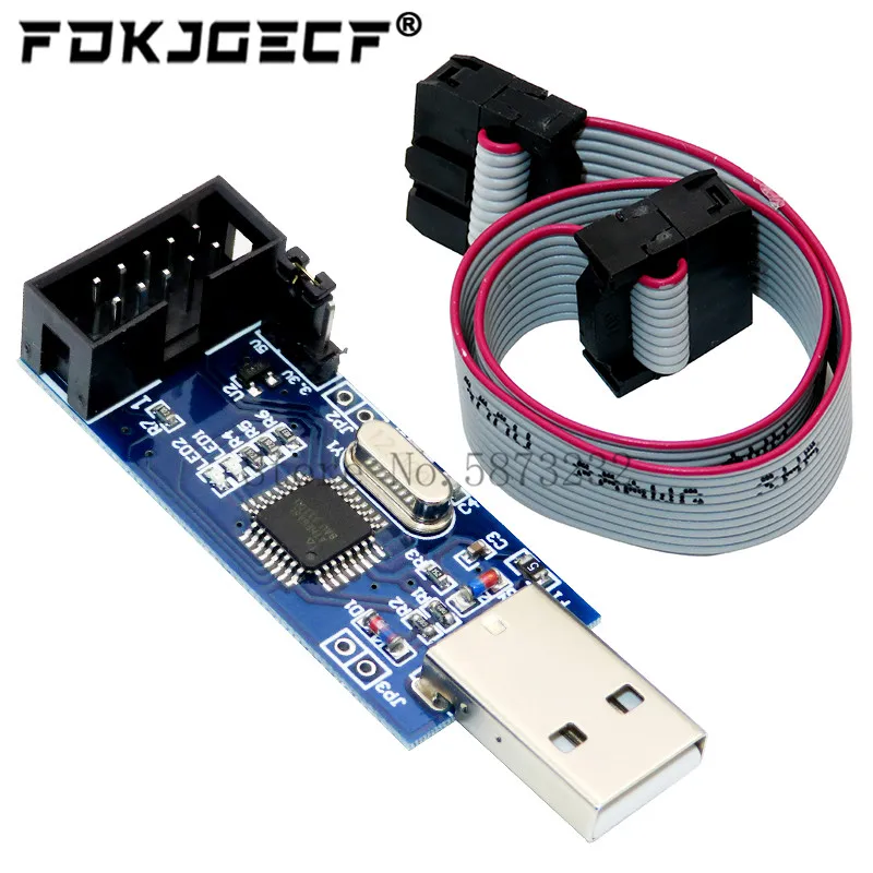 Программатор USB ATMEGA8 ATMEGA128 ATtiny/CAN/PWM 10 контактов 1 комплект |