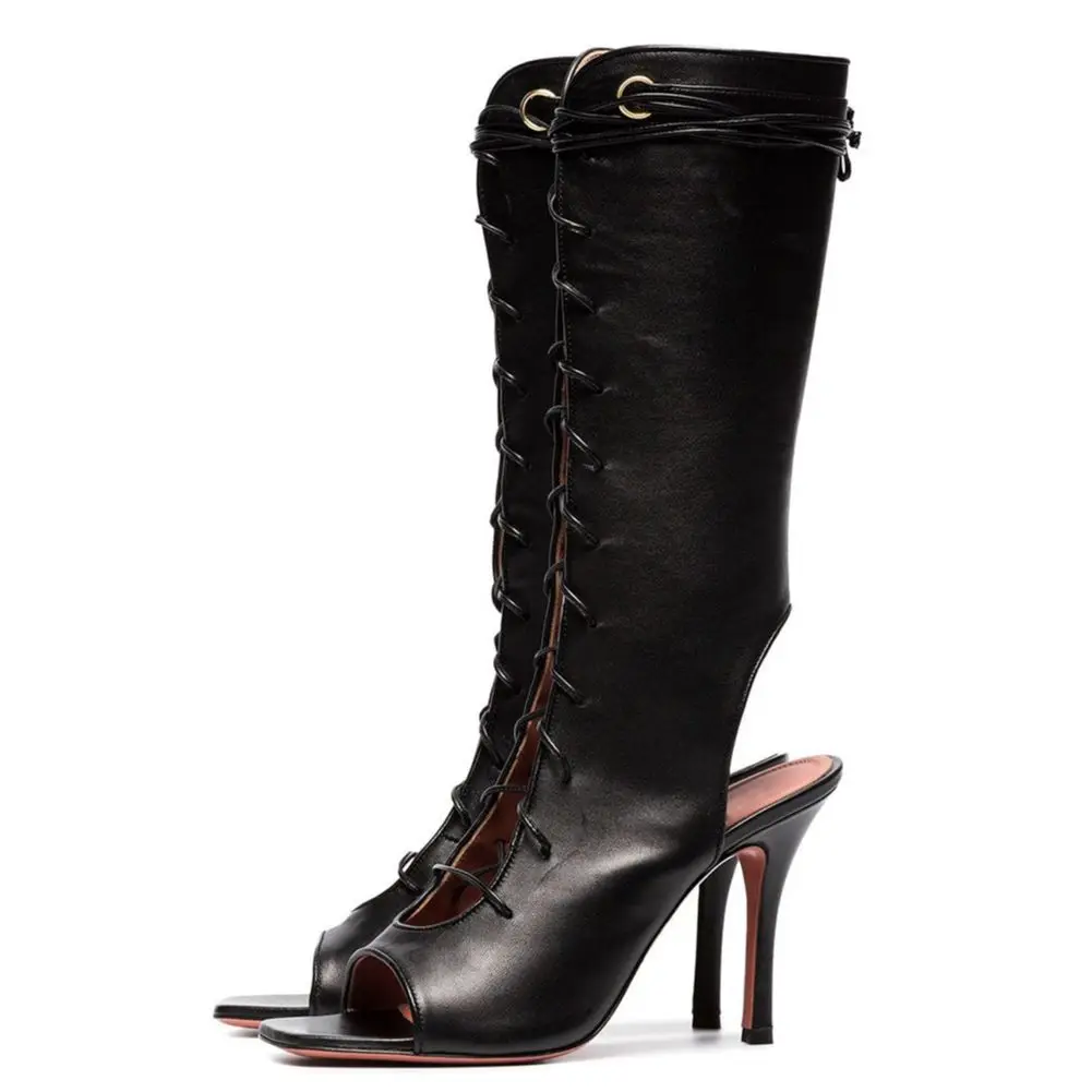 MKKHOU Fashion Short Boots Women Sexy Black Fish Mouth Slingheel Cross Strap Sandals Boots Lady Summer All-Match Mid-Tube Boots
MKKHOU Fashion Short Boots Women Sexy Black Fish Mouth Slingheel Cross Strap Sandals Boots Lady Summer All-Match Mid-Tube Boots