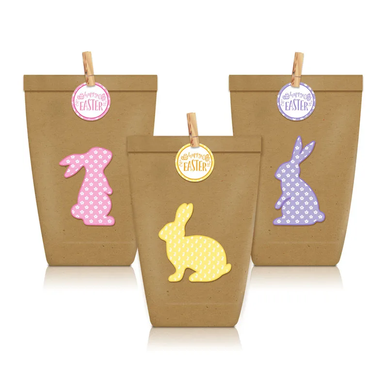 12/24pcs Kraft Paper Easter Candy Bag Baking Biscuits Snack Packaging Bags with Seal Happy Easter Bunny Stickers
12/24pcs Kraft Paper Easter Candy Bag Baking Biscuits Snack Packaging Bags with Seal Happy Easter Bunny Stickers