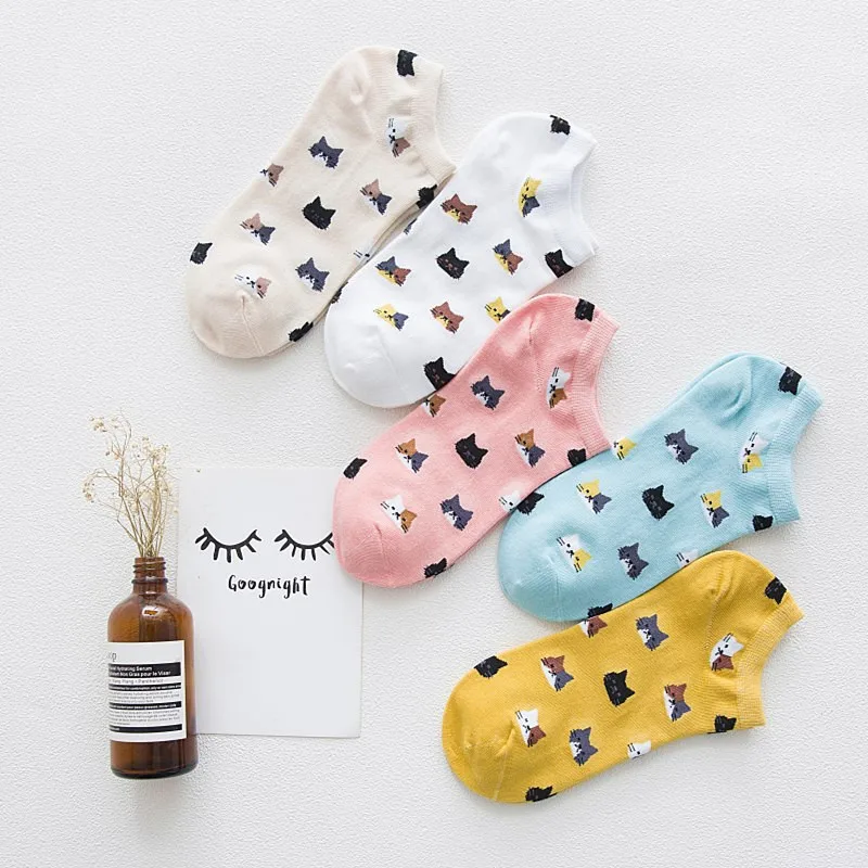 10 Piece=5 Pairs/lot Latest Cotton Cat Women Socks Cute Ankle Girls Sock Multiple Cartoons Casual Type Teenager Students Sox
10 Piece=5 Pairs/lot Latest Cotton Cat Women Socks Cute Ankle Girls Sock Multiple Cartoons Casual Type Teenager Students Sox