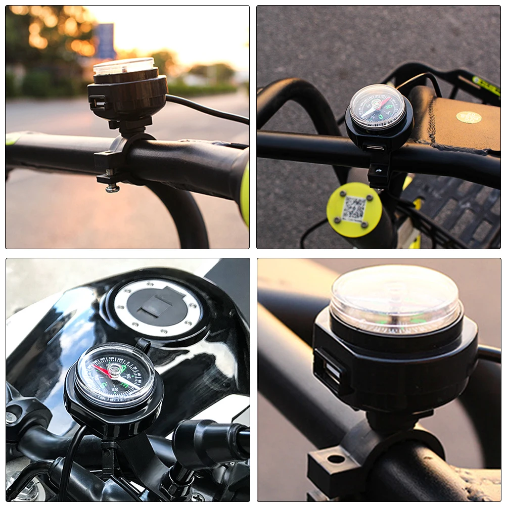 12V 24V Motorcycle Handlebar Waterproof USB Mobile Phone Charger with Compass Features
12V 24V Motorcycle Handlebar Waterproof USB Mobile Phone Charger with Compass Features