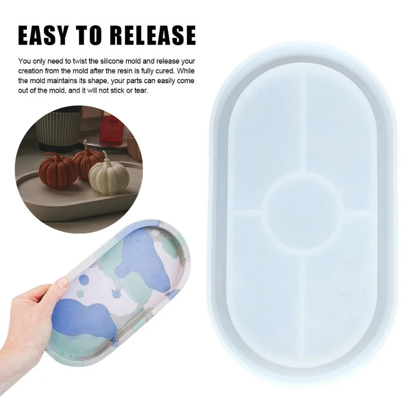Oval Coaster Silicone Mold Storage Tray Flexible Silicone Tray Epoxy Resin Casting Mold Plaster Concrete Mold DIY Craft Tools
Oval Coaster Silicone Mold Storage Tray Flexible Silicone Tray Epoxy Resin Casting Mold Plaster Concrete Mold DIY Craft Tools