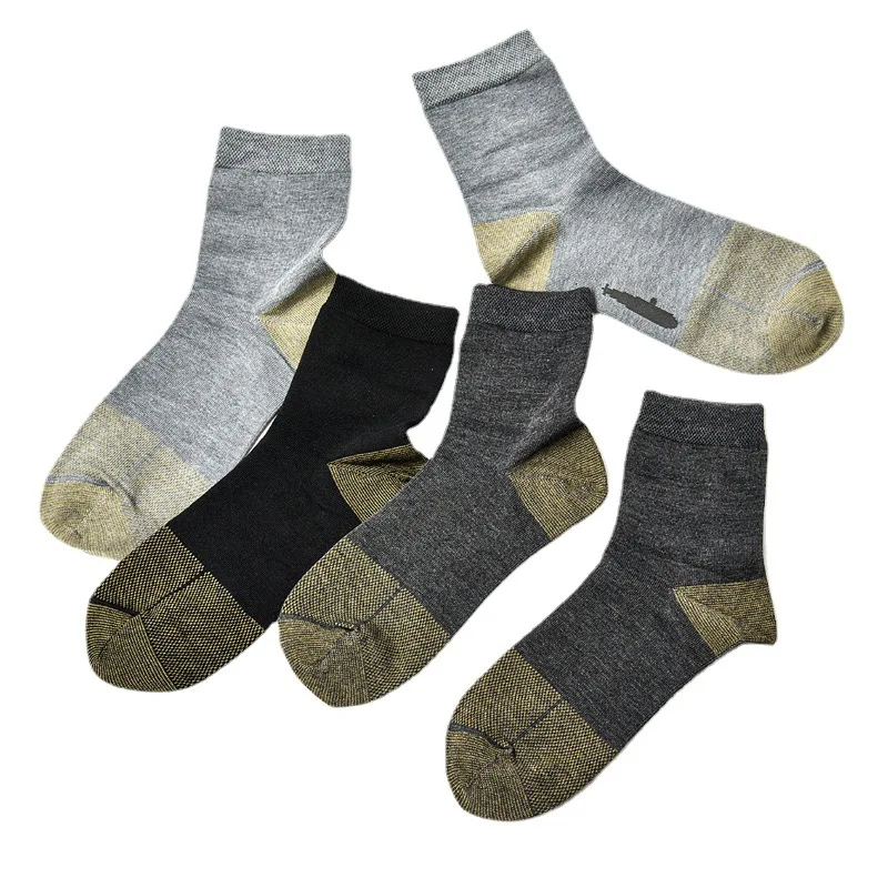Antibacterial and Deodorant Socks, Copper Fiber Mid-tube Socks 6 Pairs Per Set Men's Running Sport Sock Cycling High Quality
Antibacterial and Deodorant Socks, Copper Fiber Mid-tube Socks 6 Pairs Per Set Men's Running Sport Sock Cycling High Quality