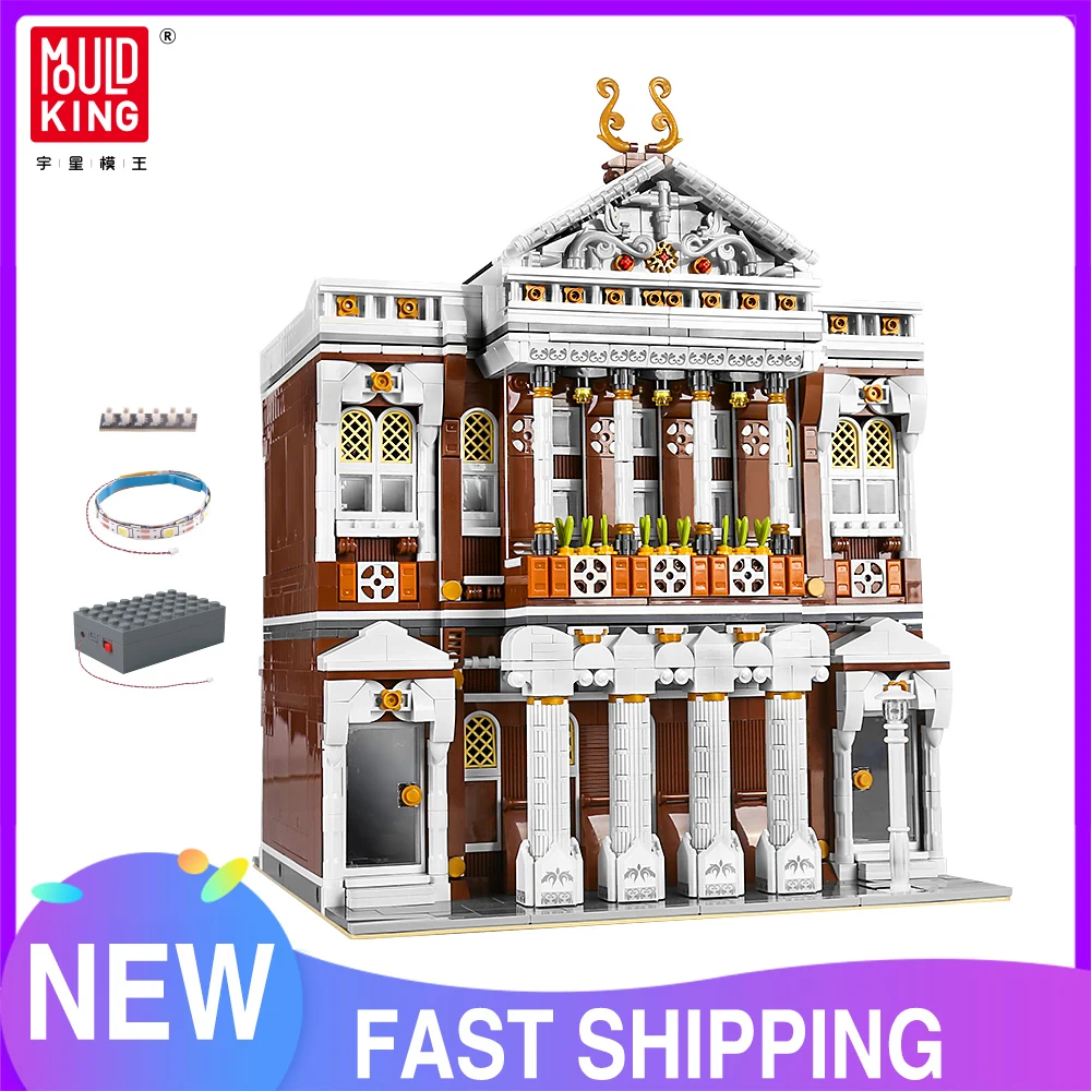 Строительные игрушки MOULD KING 16032 Streetview, концертный зал MOC со светодиодными деталями, модель монтажные блоки, детские рождественские подарки
Строительные игрушки MOULD KING 16032 Streetview, концертный зал MOC со светодиодными деталями, модель монтажные блоки, детские рождественские подарки