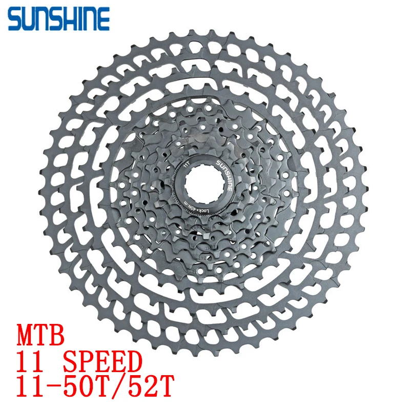 SUNSHINE-SZ Cassette 11 Speed 11-50T 11-52T Ultralight Mountain Bicycle Freewheel Sprocket Mountain Bike Parts For Shimano/SRAM
SUNSHINE-SZ Cassette 11 Speed 11-50T 11-52T Ultralight Mountain Bicycle Freewheel Sprocket Mountain Bike Parts For Shimano/SRAM