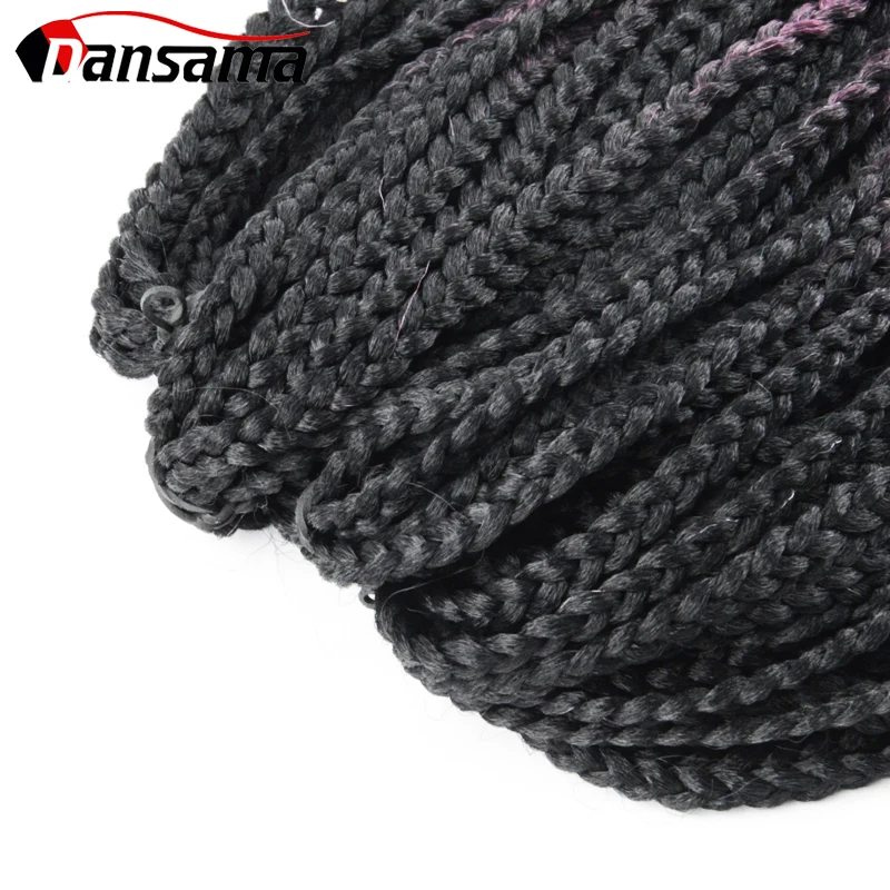 

Dansama 20Inch Box Braid Crotchet Braids Blonde Ombre Synthetic Braiding Hair Extensions Kanekalon Crochet Hair For Black Women