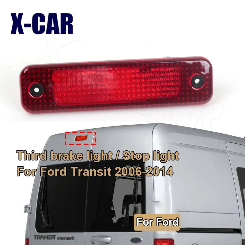 XCQR светодиодный 3 й стоп светильник без лампы для Ford Transit 2006 2013 7C1613N408AC 5128002 с