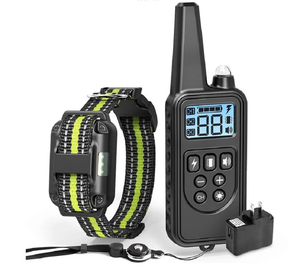 800m Electric pet Training Collar with LCD Display Pet Remote Control Waterproof Rechargeable Collars for Shock Vibration Sound
800m Electric pet Training Collar with LCD Display Pet Remote Control Waterproof Rechargeable Collars for Shock Vibration Sound