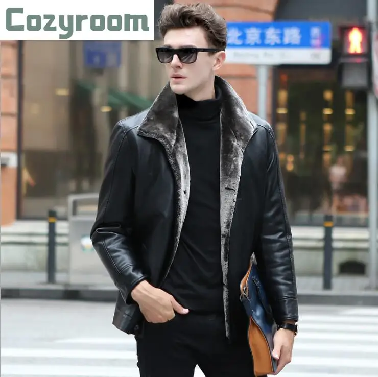 New Korean Plus Size Slim Fashion Men's Business Casual Leather jacket Men Winter Warm stand collar Outwear Mens Fur Coats M-5XL
New Korean Plus Size Slim Fashion Men's Business Casual Leather jacket Men Winter Warm stand collar Outwear Mens Fur Coats M-5XL