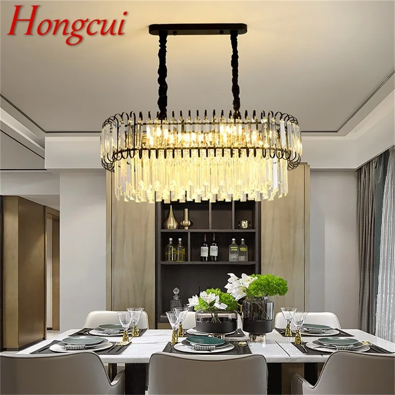 Hongcui Luxury Chandelier Fixtures Modern Oval Crystal Pendant Lamp Light Home LED for Dining Room Decoration 
Hongcui Luxury Chandelier Fixtures Modern Oval Crystal Pendant Lamp Light Home LED for Dining Room Decoration