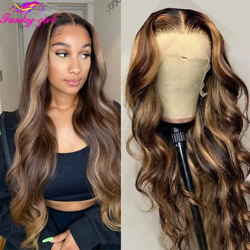 Body Wave Wigs Transparent Lace Front Wig Highlight 4 27 T Part Lace Wigs Brazilian 100% Human Hair Burgundy Colored Wavy Wig
Body Wave Wigs Transparent Lace Front Wig Highlight 4 27 T Part Lace Wigs Brazilian 100% Human Hair Burgundy Colored Wavy Wig