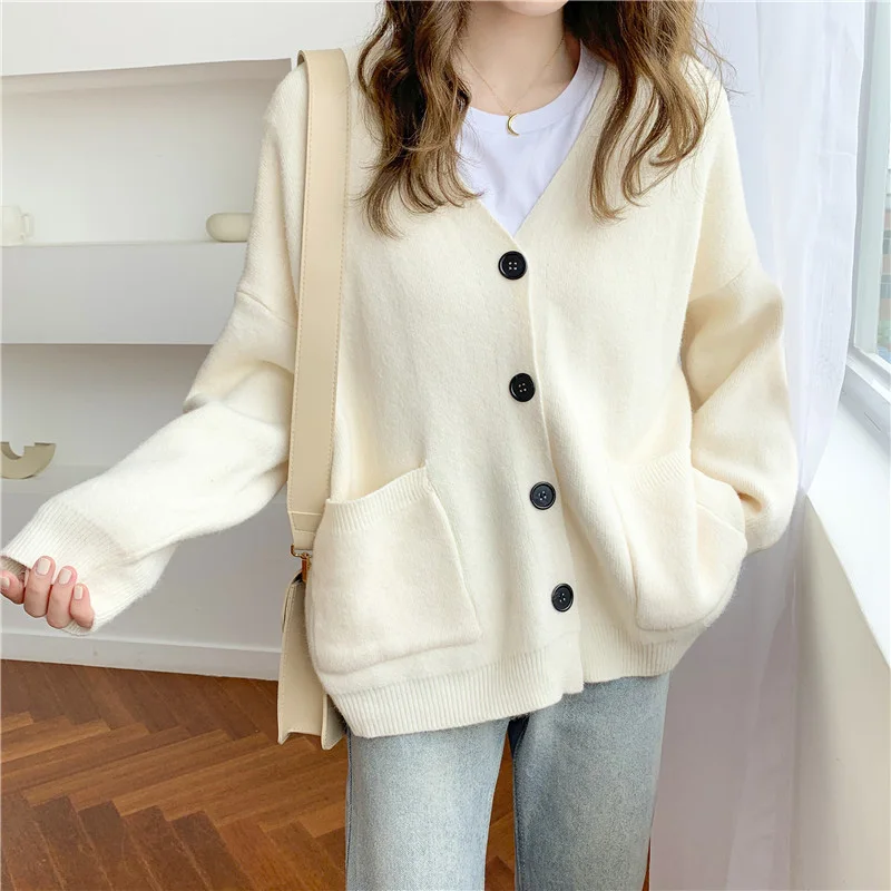 Women Oversize Sweater Female Cardigan Casual Cashmere Fall Winter Knitted Cardigans Autumn Sweaters Ladies V Neck Knit Coat
Women Oversize Sweater Female Cardigan Casual Cashmere Fall Winter Knitted Cardigans Autumn Sweaters Ladies V Neck Knit Coat