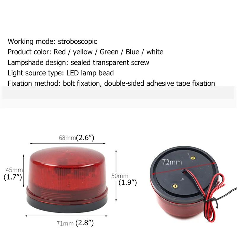 DLMH Small Indicator Lights LED 12V 24V Strobe Warning Light 2 Pack Alarm Signal Flashing Lighting
DLMH Small Indicator Lights LED 12V 24V Strobe Warning Light 2 Pack Alarm Signal Flashing Lighting