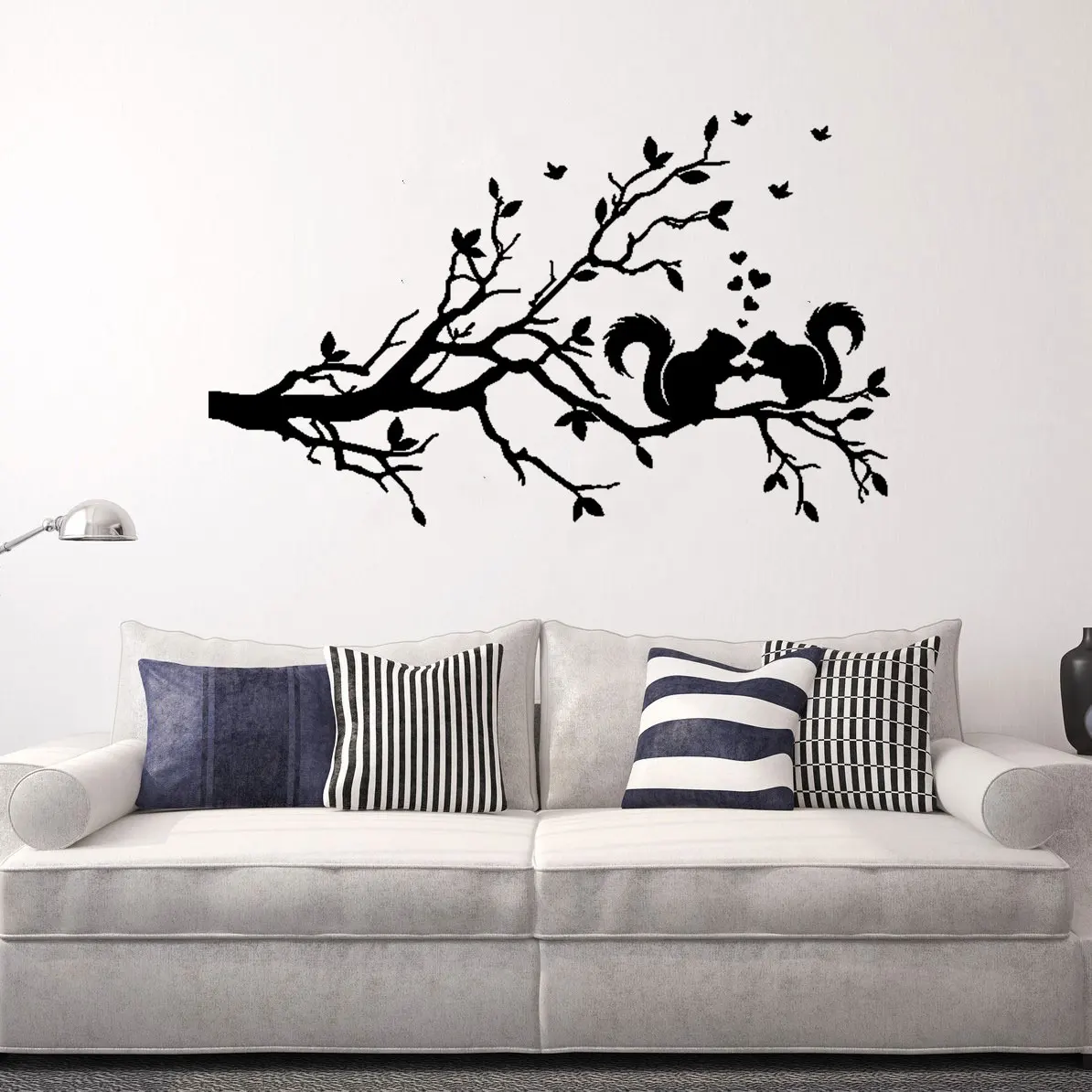 Vinyl Decal Tree Branch Romantic Decor Squirrel Love Wall Stickers Living room Bedroom Home Decoration DIY Murals DW21485
Vinyl Decal Tree Branch Romantic Decor Squirrel Love Wall Stickers Living room Bedroom Home Decoration DIY Murals DW21485