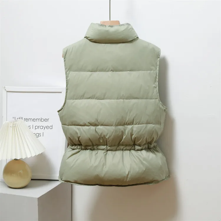 Autumn and winter new net red down vest women short fashion slim standing collar warm waistcoat women's simple down vest jacket
Autumn and winter new net red down vest women short fashion slim standing collar warm waistcoat women's simple down vest jacket