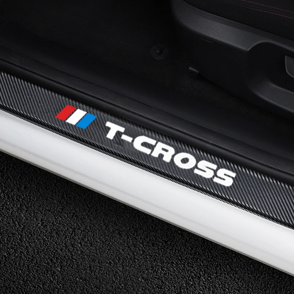Для Volkswagen VW T-CROSS R-Line tcross автомобильные аксессуары 4 шт. углеродное волокно
