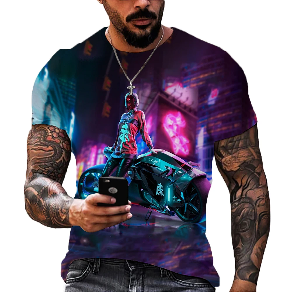Summer New Products 3D printing Oversized T-Shirt Men's Leisure Fitness Outdoor Street Crew Neck Short Sleeve Sports Trend Shirt
Summer New Products 3D printing Oversized T-Shirt Men's Leisure Fitness Outdoor Street Crew Neck Short Sleeve Sports Trend Shirt