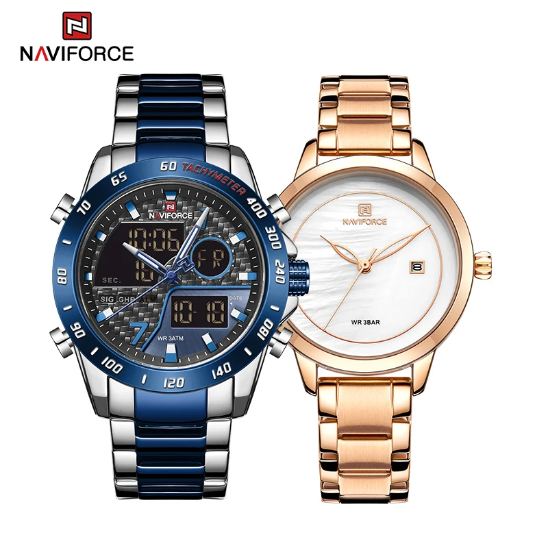 NAVIFORCE Original 2021 New Fashion Watches for Men and Women Top Luxury Brand Sport Couple Quartz Wrist watch Waterproof Clock
NAVIFORCE Original 2021 New Fashion Watches for Men and Women Top Luxury Brand Sport Couple Quartz Wrist watch Waterproof Clock