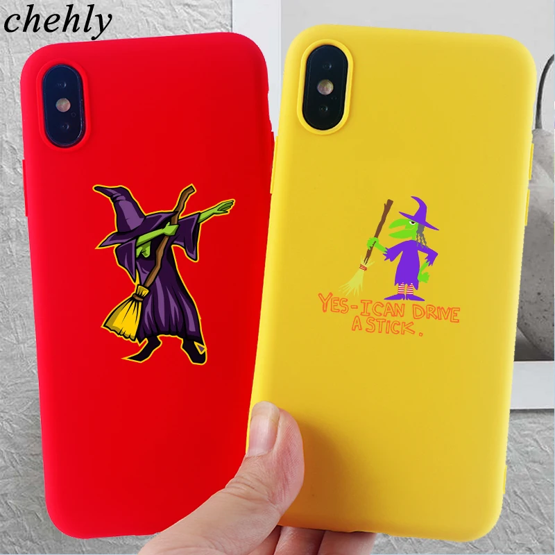 Чехол для телефона с рисунком Wtich iPhone X XR XS Max 8 7 6s Plus чехлы на Хэллоуин мягкий