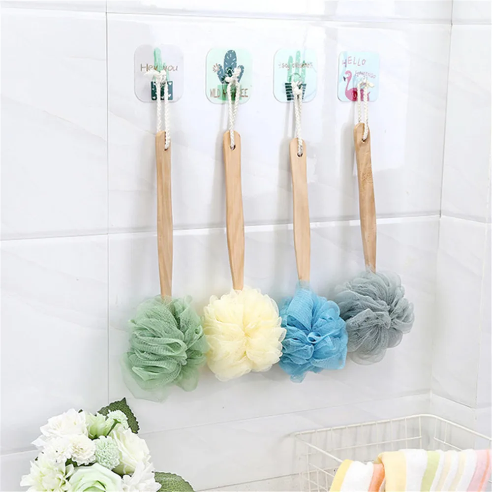 4 Color Massage Brushes Long Handle Hanging Soft Mesh Back Body Bath Shower Scrubber Brush Sponge For Bathroom Shower Brush
4 Color Massage Brushes Long Handle Hanging Soft Mesh Back Body Bath Shower Scrubber Brush Sponge For Bathroom Shower Brush