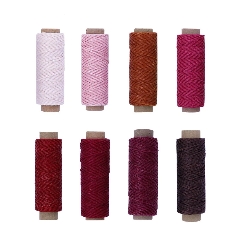 MIUSIE 150D 50M Leather Sewing Stitching Flat Waxed Thread String Cord Leather Sewing Waxed Thread Cord For Hand Leather Craft
MIUSIE 150D 50M Leather Sewing Stitching Flat Waxed Thread String Cord Leather Sewing Waxed Thread Cord For Hand Leather Craft