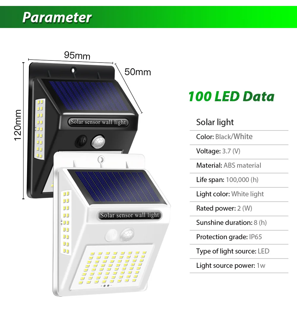 100/140 LED Solar Wall Lamp PIR Motion Sensor Outdoor Waterproof Lamp Villa Rural Garden Decoration 3 Sided Luminous solar light 
100/140 LED Solar Wall Lamp PIR Motion Sensor Outdoor Waterproof Lamp Villa Rural Garden Decoration 3 Sided Luminous solar light